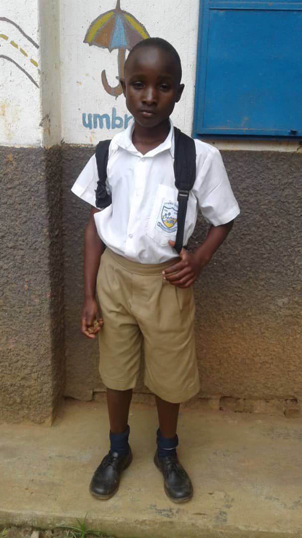 Calvin, now in a foster home and back in school